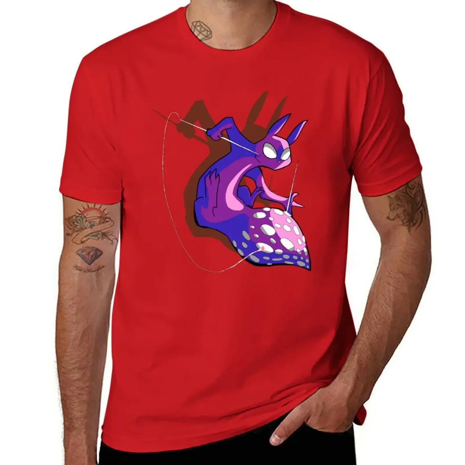 Rain World Downpour Slugcat Spearmaster T-Shirt customs vintage anime shirt animal prinfor boys fitted t shirts for men S красный