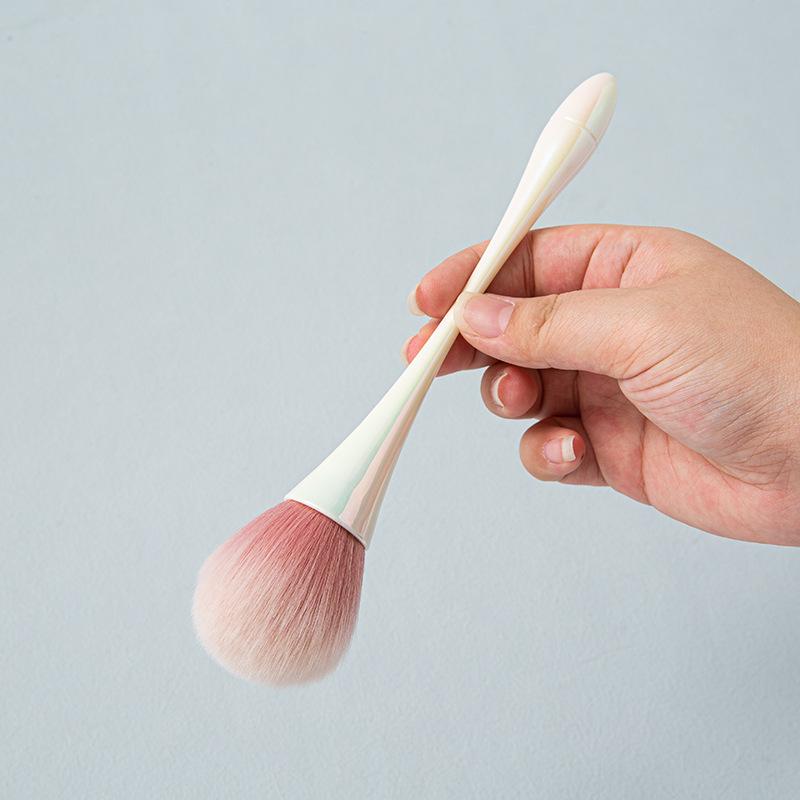 Rose Gold Small Waist Loose Powder Blush Brush - Soft Bristles Beauty Tool