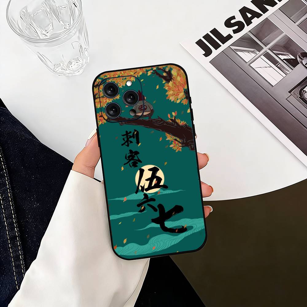 

S-Scissor Anime Seven Phone Case For iPhone 17, 16,15,14,13,12,11 Plus,Pro Max, Others Soft Black Cover iPhone17promax