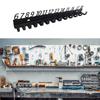 Wall Mounted Tool Storage Rack for Wrenches with Numbered Hooks