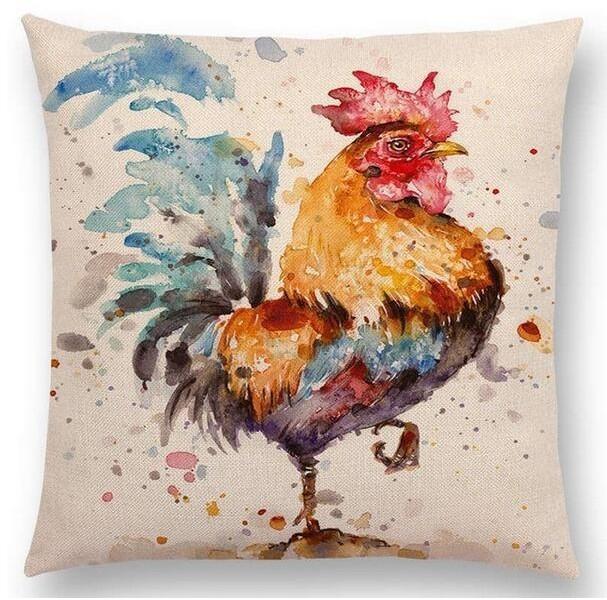 Exquisite Watercolor Lion Flowers Butterfly Lane Bird Wren Cushion Cover Ideal For Stylish Homes