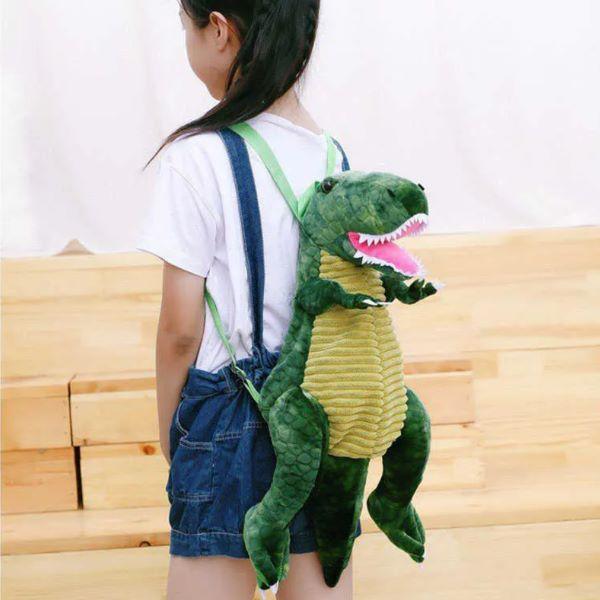 DINOBACK Kids Dinosaur Backpack, Adjustable Straps, Eye-Catching Design, Spacious Durable Comfortable, 38 x 20 x 14 cm