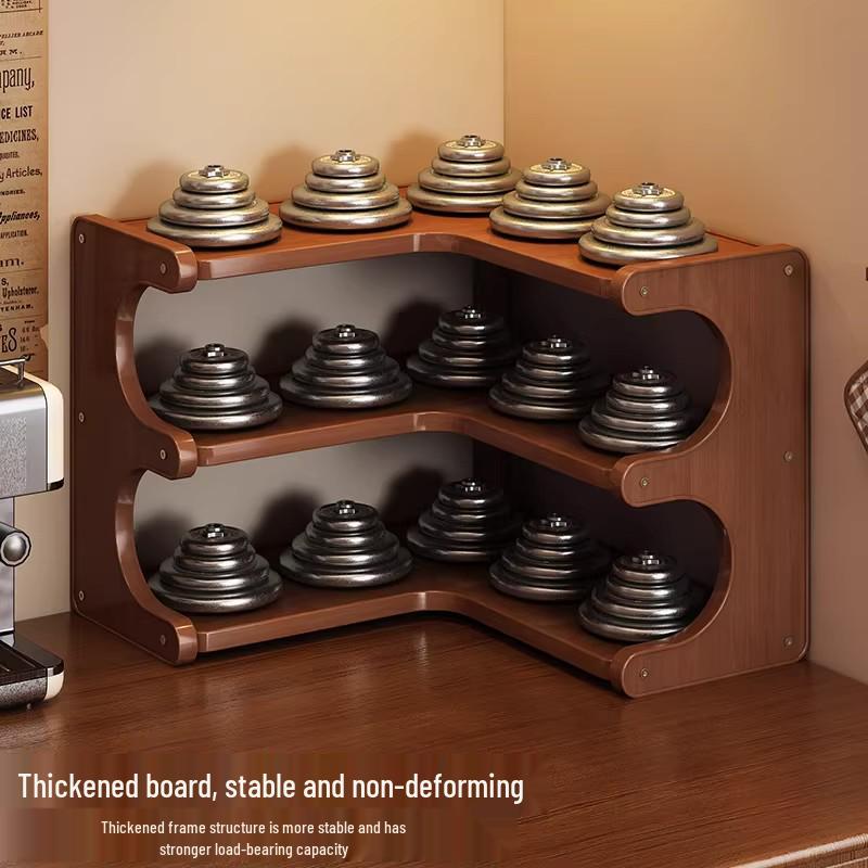 Xiyin Multi-layer Desktop Corner Storage Rack with Cup Holder