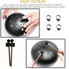 8 Notes 6 Inches Tongue Tank Panda Drum Steel Percussion with Bag and Mallets for Adult Kids Beginner Pros