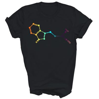 Camiseta unisex con diseño de molécula de DMT Spirit, ideal para profesores y amantes de la química.