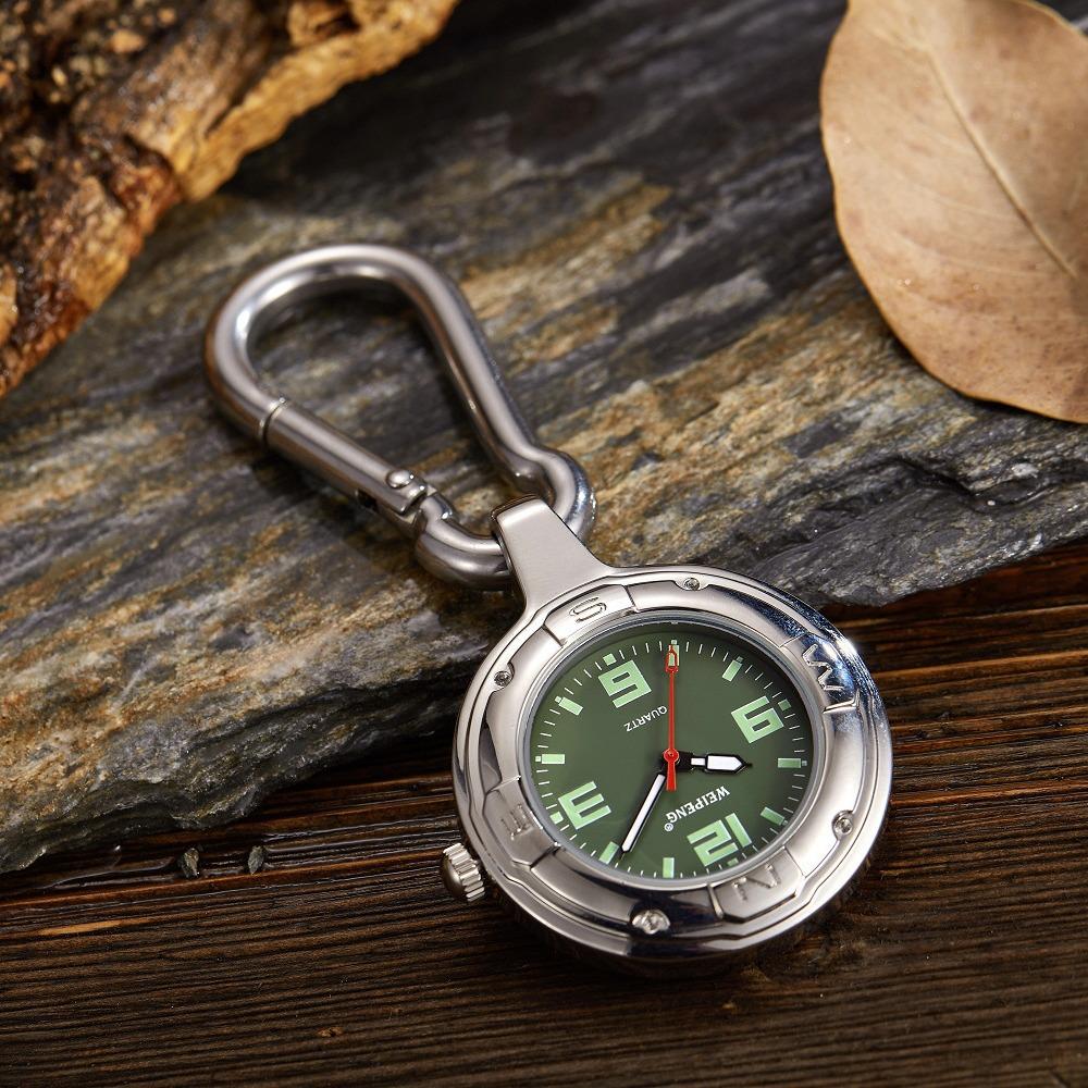 Watch Mountaineering Watch Keychain Watch With Luminous Keychain Creative Multifunctional Flip Keychain Men
