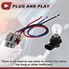 ABSOPRO 1 Set Headlight Socket Wiring for Fiat 500X Part Bulb Pigtail Connector Harness with Bulb Wire Plug 2016-2020, Number 68285062AA,