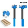 Hex Shank Forstner Drill Bit 2 Flutes Wood Boring Bit Durable Wood Auger Cutter  For Plastic