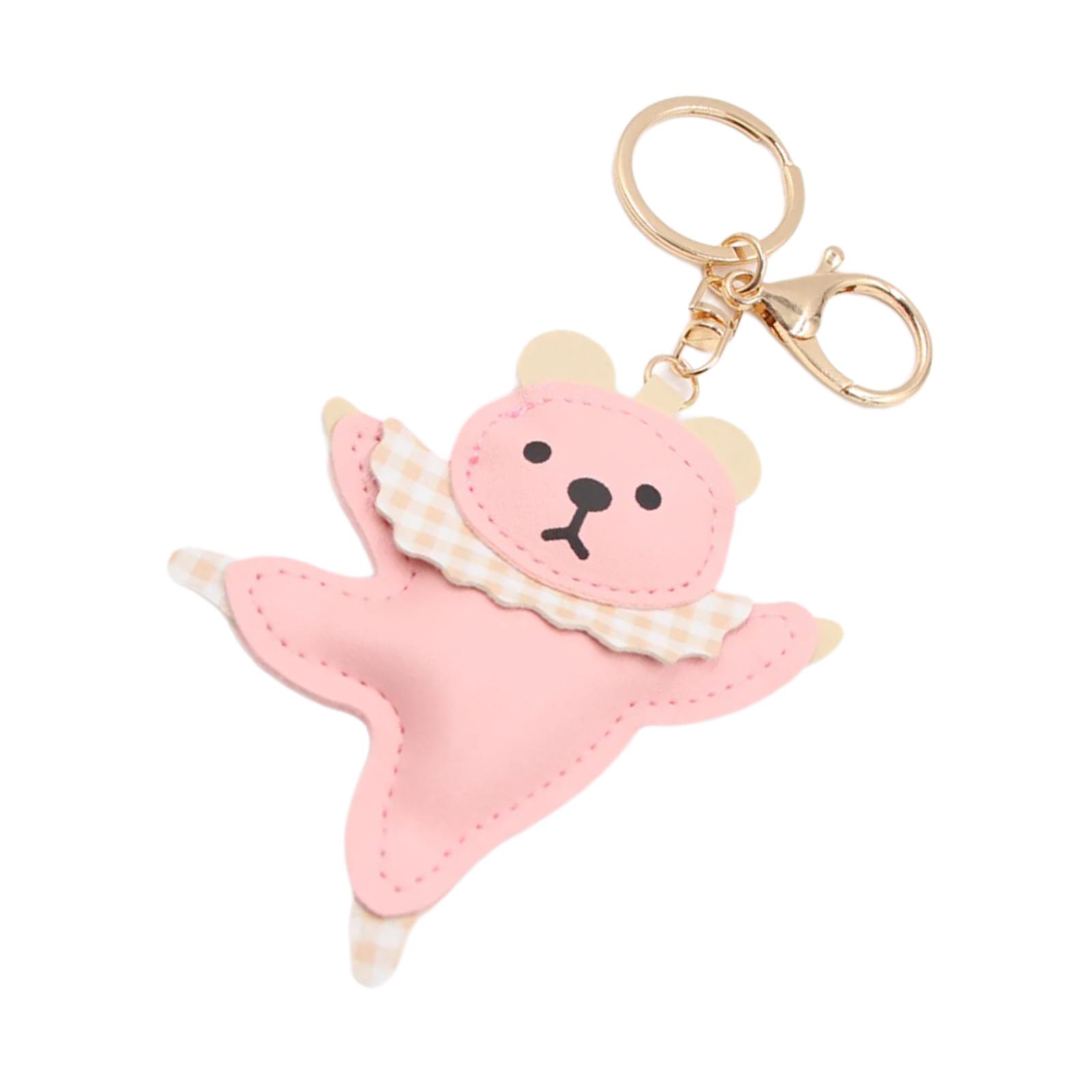 

Adorable Ballet Bear Keychain Ballet Bear Keychain Delightful Bag Pendant Accessory for Bags and Backpacks рожевий