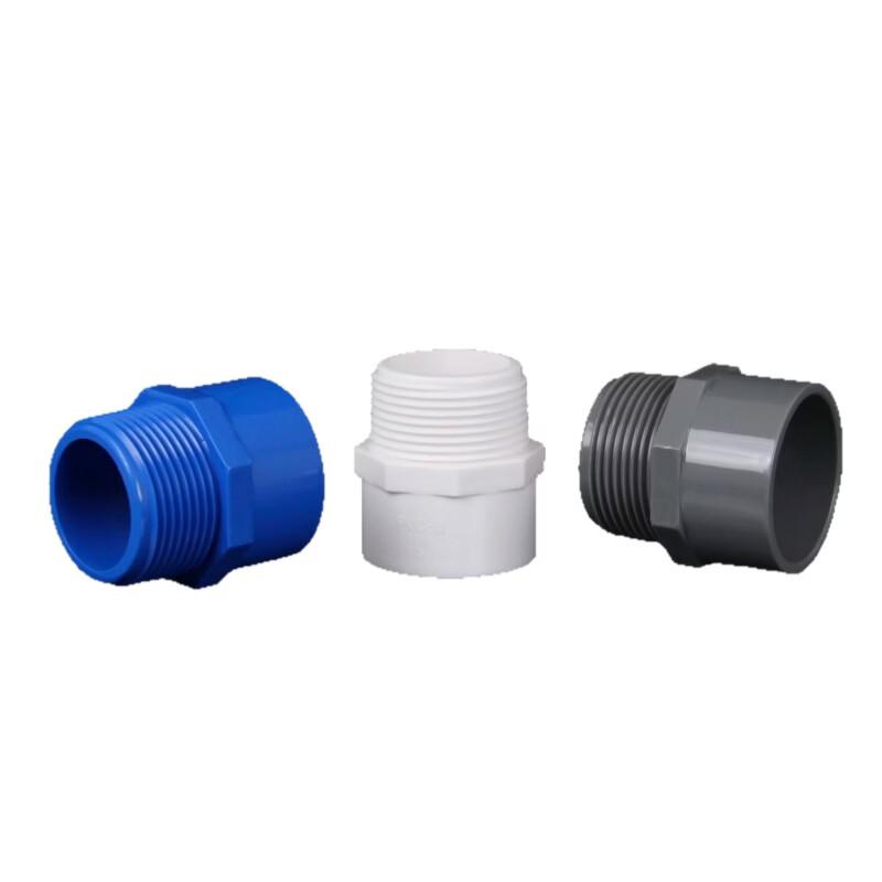 PVC External Thread Straight Pipe Connector