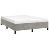 VidaXL Bed Frames Slat Base Upholstered Bed Slat Frame Double Bed Adult Bedroom Furniture Light Grey 347324