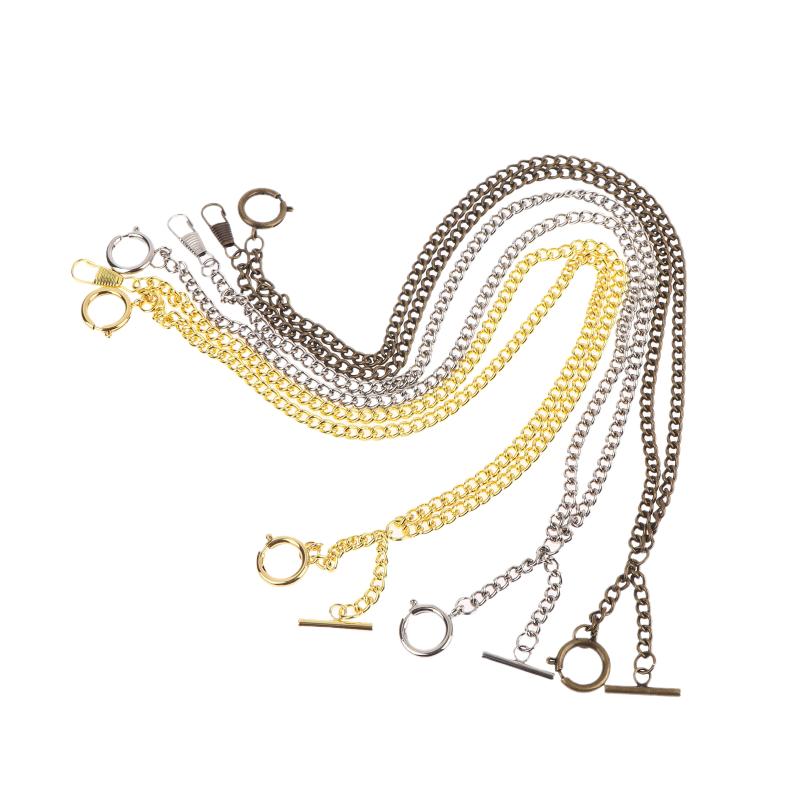 Doppelkettige Taschenuhrkette Gliederkette Klipp Taschenkette Für Männer Und Frauen Als Weihnachts- Und Vatertagsgeschenk