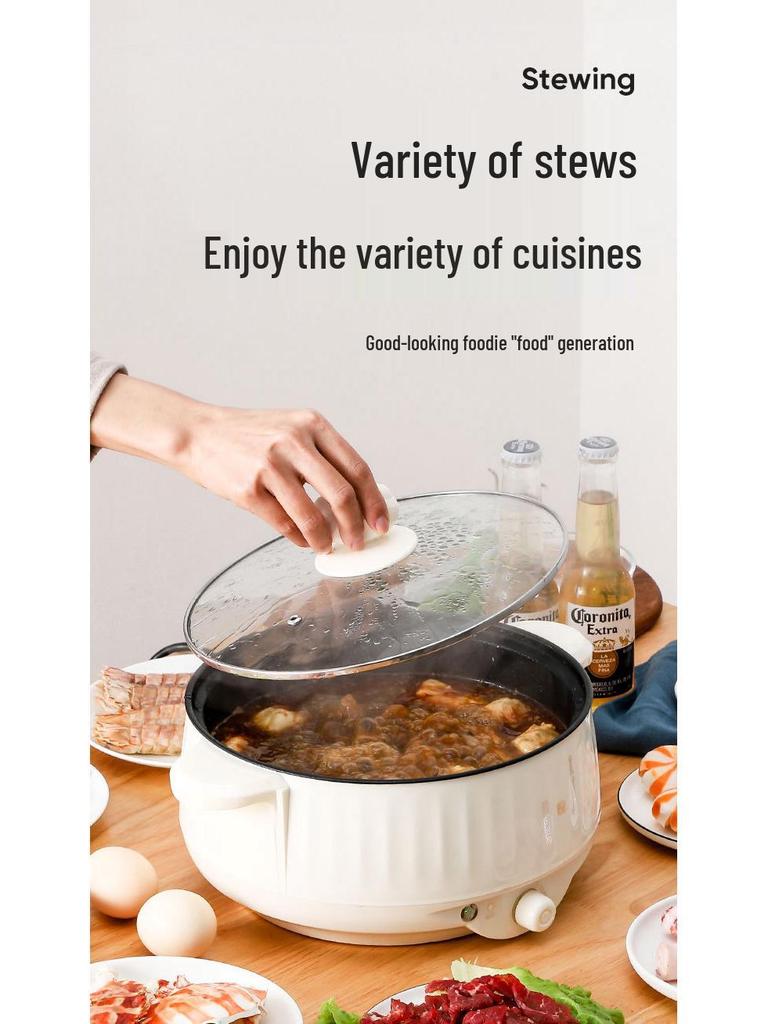 Multifunctional Electric Cooker: Rice Cooker, Steamer, Frying Pan, and Heating Pot