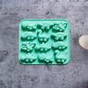 12 Square Dinosaur Chocolate Silicone Mold Candy Pudding Mold Cake Plugin Baking Utensils Mold Dining & Bar