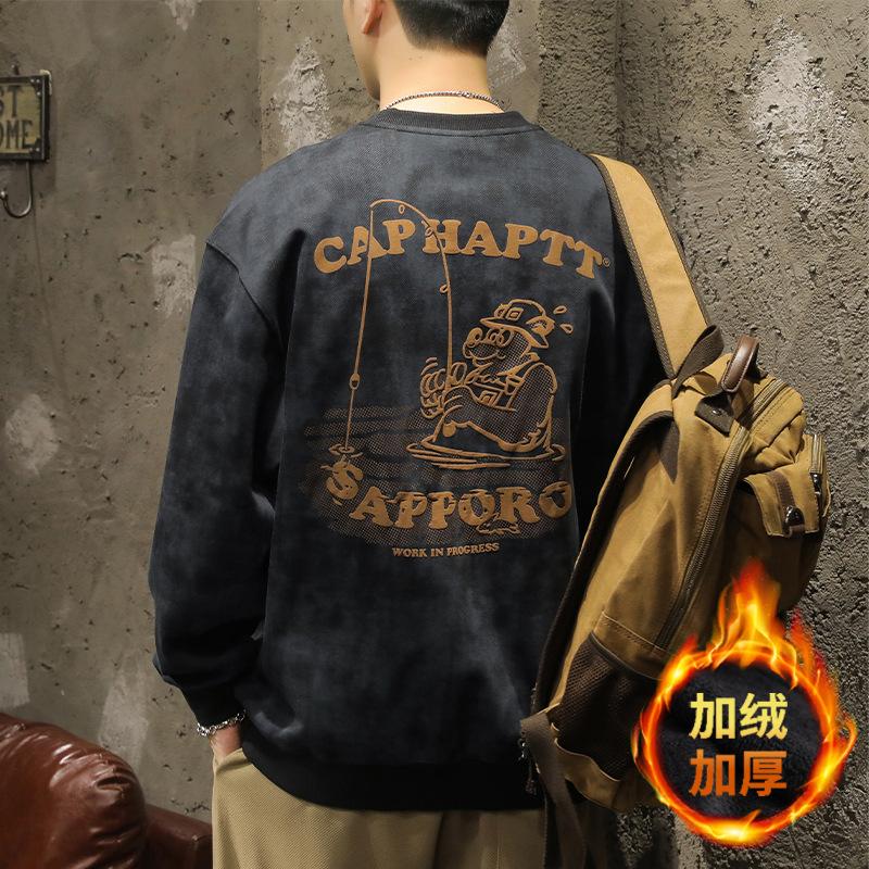 Модный брендовый флисовый свитер для мужчин — фото 8