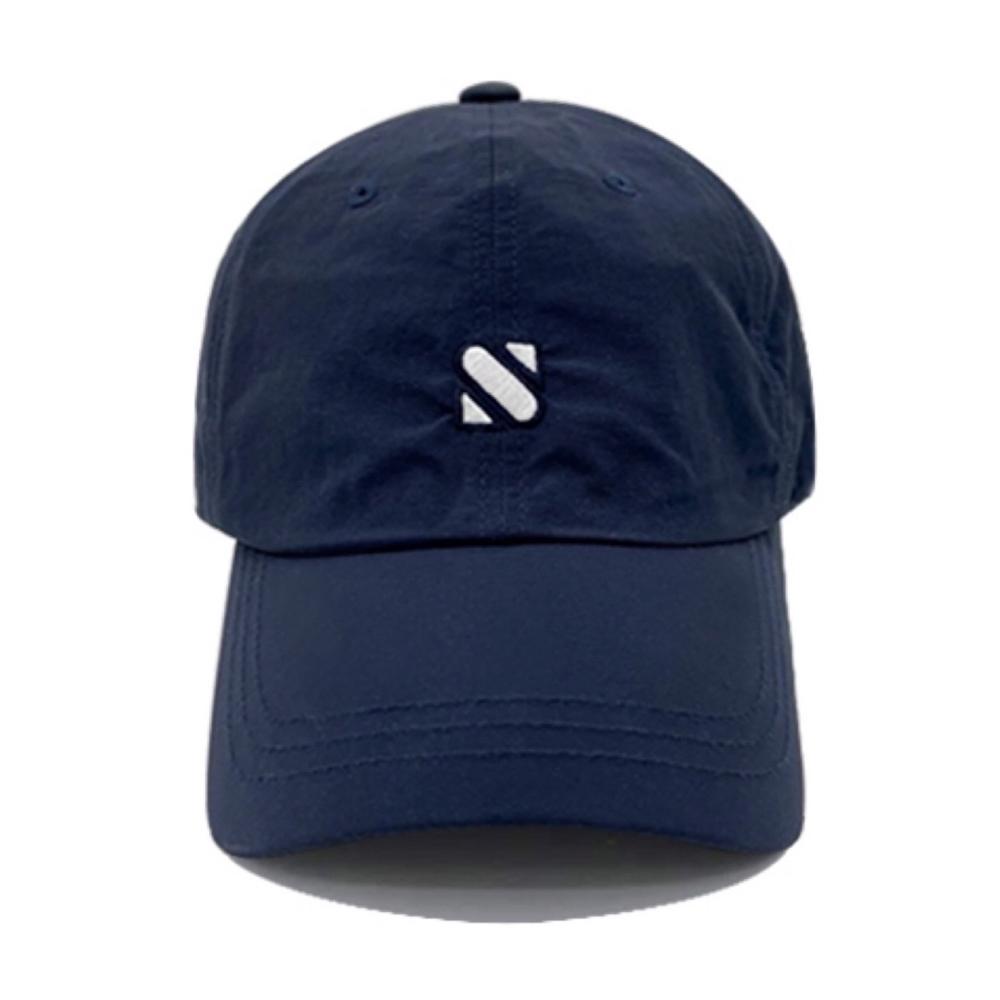 Tueseupis Nylon Logo String Waterproof Ball Cap (Navy)