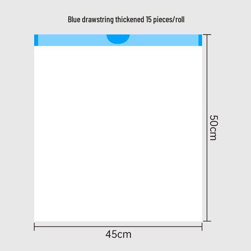 Thickened Automatic-Closure Drawstring Garbage Bags for Household Cleaning