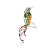 Exquisite High-End Alloy Enamel Bird Brooch Fashionable Versatile Women'S Suit Coat Corsage Jewelry Pin