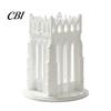 Makeup Brush Holder for Vanity Gothic Pen Holder, Cathedral Style 3D Printed Pointed Arch Desk Decor Organizer, Storage Cup Brushes, Pencils,