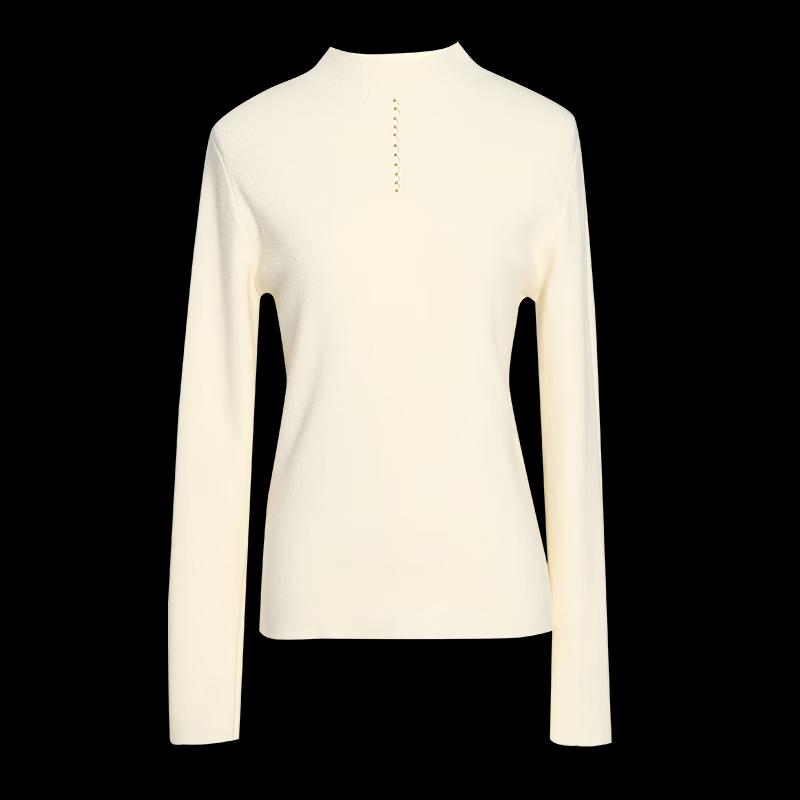 Women's Semi-High Neck Slim-Fit Knitted Base Top