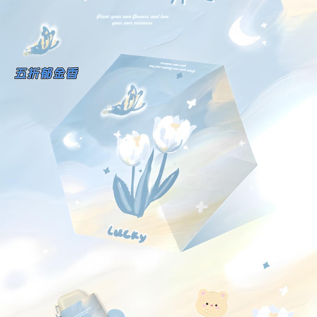 Cartoon 50% Off Card Umbrella Vinyl Weather and Rain Sunscreen Parasol Small Portable Women's Sun Umbrella Umbrella