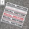 ALG1 3D ABS Model 3 Modified Car Sticker Performance Dual Motor Tail Label DUAL MOTOR English Letter Car Elevation Performance