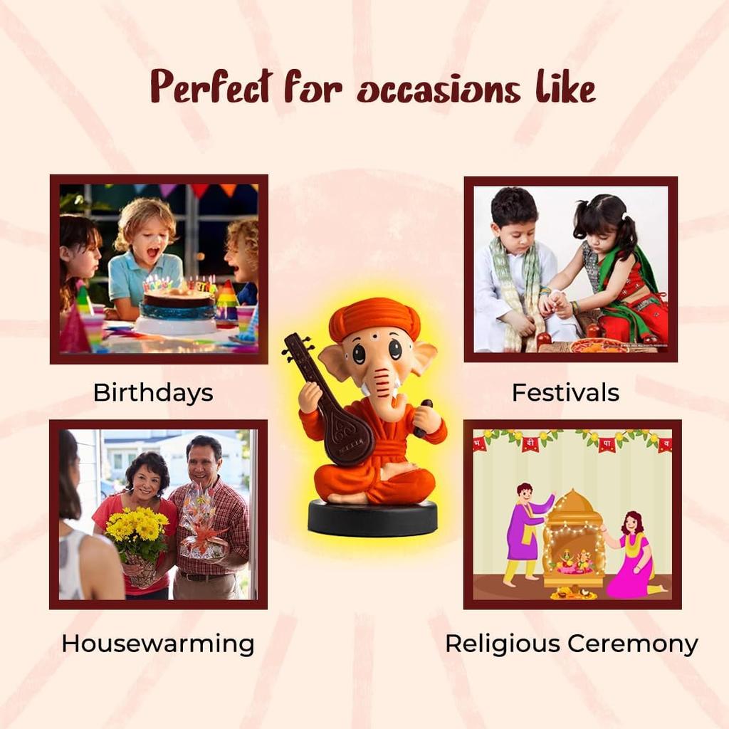 BUDDYZ Bobblehead Sitting Ganeshji