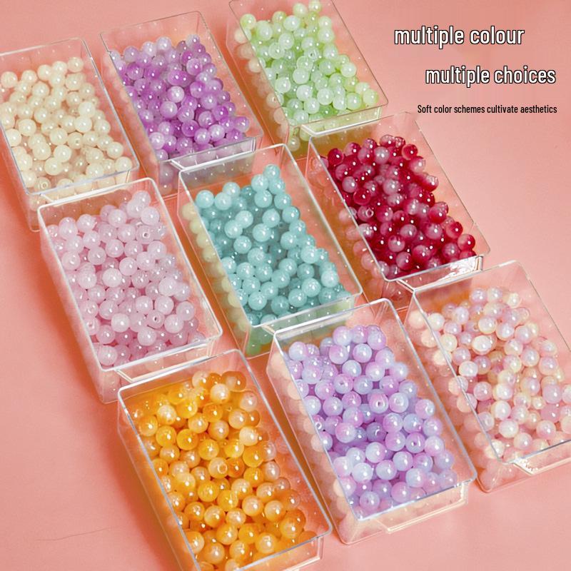 Handmade DIY Beading Kit for Kids: Educational Bracelet & Necklace Craft Set with Glass Beads