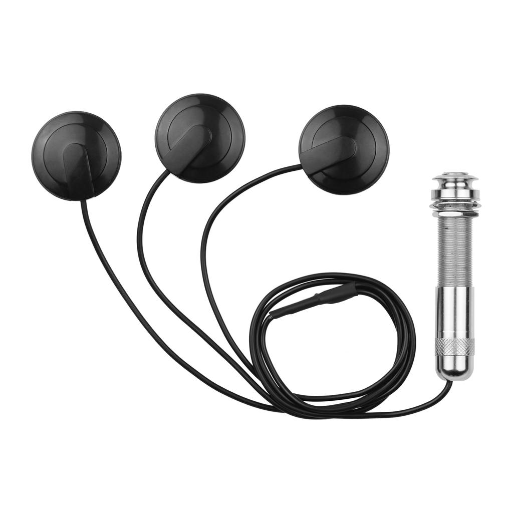 Adhesive Instrument Pickup Acoustic Guitar Pickup Mini Transducer with 1 4 Inch Connector for Violin Mandolin Ukulele