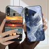 Sea Storm Small Sailboat For Samsung Galaxy A20 A20s 21s A22 A23 A24 A25 A26 A42 A90 A50 A55 52s A56 A70 A71 72 Glass Phone Case