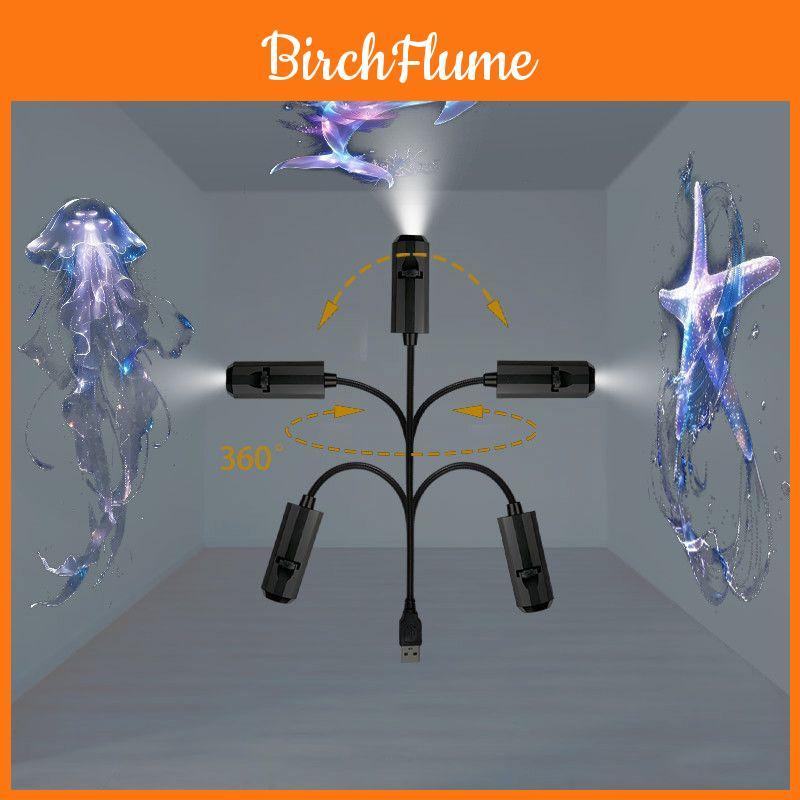 Usb Butterfly Projector Lamp Romantic Gift For Couples Bedroom Ambient Light