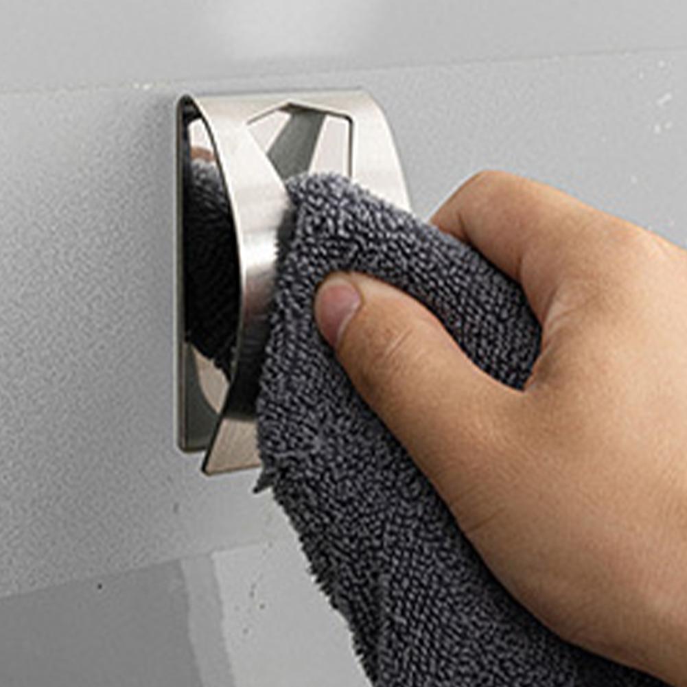 4 PCS Towel Hook Holder Non-Drilling Kitchen Dish Towel Hook Wall Mount Tea Towel Holder for Bathroom Accesories Kitchen Gadgets