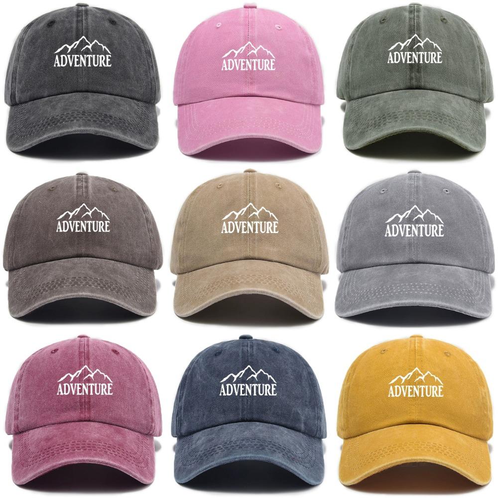 Adjustable Breathable Unisex Baseball Cap Simple Urban Print Hat