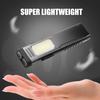 Multi-functional Flashlight with Back Clip USB Rechargeable IPX4 Waterproof Work Lamp Magnetic Portable Outdoor Camping Hiking Emergency Lamp