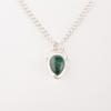 Natural Malachite Gemstone 925 Sterling Silver Jewelry Handmade Girls Pendant PP-56-30