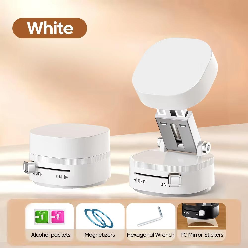 

Foldable Mobile Phone Holder Vacuum Suction Cup Holder Magnetic Car Phone Holder For IPhone/ Android Phone Accessories белый