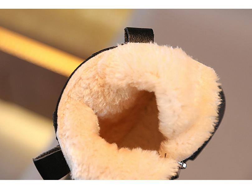 New Cotton Style Kids' British Cotton Boots: Boys' and Girls' Windproof, Warm, Trendy Snow Boots.