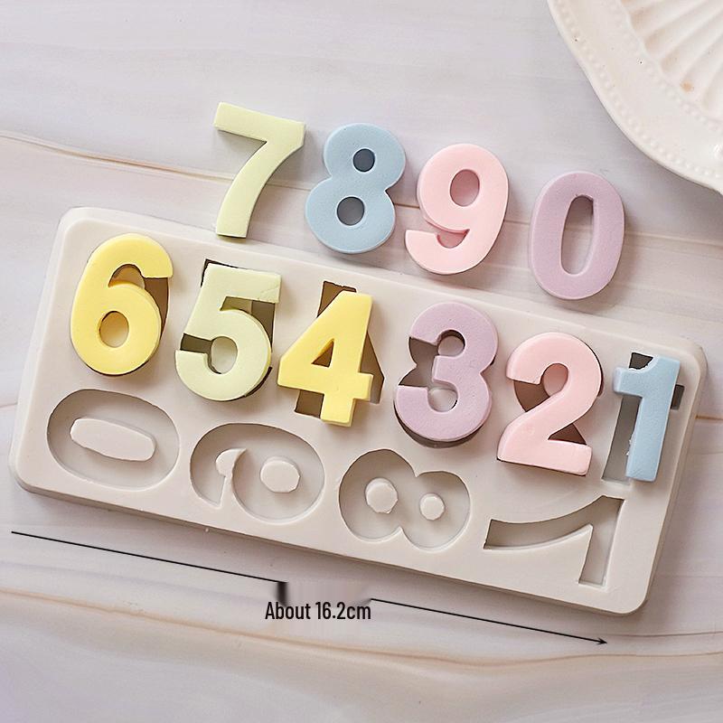 Silicone Number Cake Mold for Fondant, Gum Paste & Chocolate
