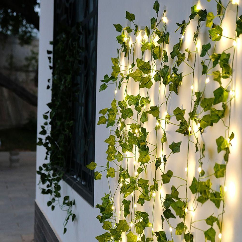 

Стена Дом Кленовый Лист Спальня Светодиодные гирлянды Светодиодная лампа Украшение патио Лампа Волшебные огни