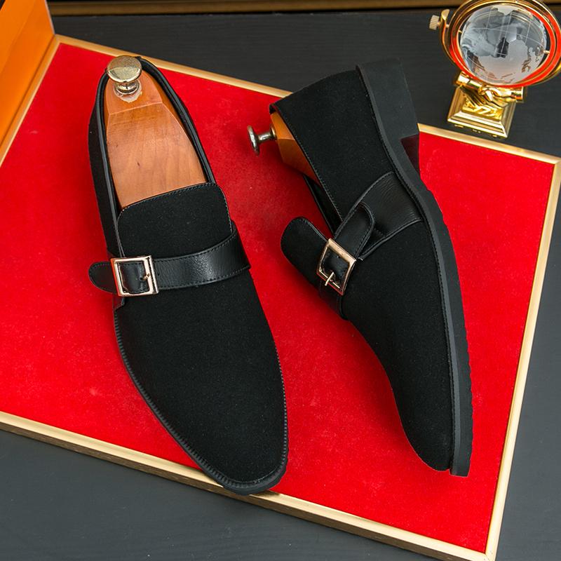 Größe 38-48 klassische Herren-Loafer Herren lässig elegant modische Schnalle Lederschuhe Herren Business Büro Schuhe