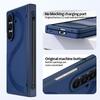Plain Faux Leather Full Coverage Z Fold 7 Phone Case with Anti-Spy Glass Film, A Pen Stylus for Samsung Z Fold 7 Fold 6
