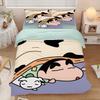 Cute Crayon Shin chan ,Microfibre Bedding Sets, Children's Bed Linen with Zip Room Decor Duvet Cover for Teenagers adult