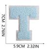 Parche Bordado de Chenilla Azul Claro Roaring Sky 7cm para Bolsos y Decoración