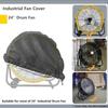 Premium Industrial Fan Cover 600D Fabric Silver Coating Waterproof Dustproof Sun Protections For Outdoor Fans