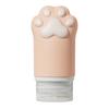 Soft Durability Silicone Cats Paw Shaped Portable Lotion Bottle Leakproof Cosmetic Dispenser Container For Travel Gym Use