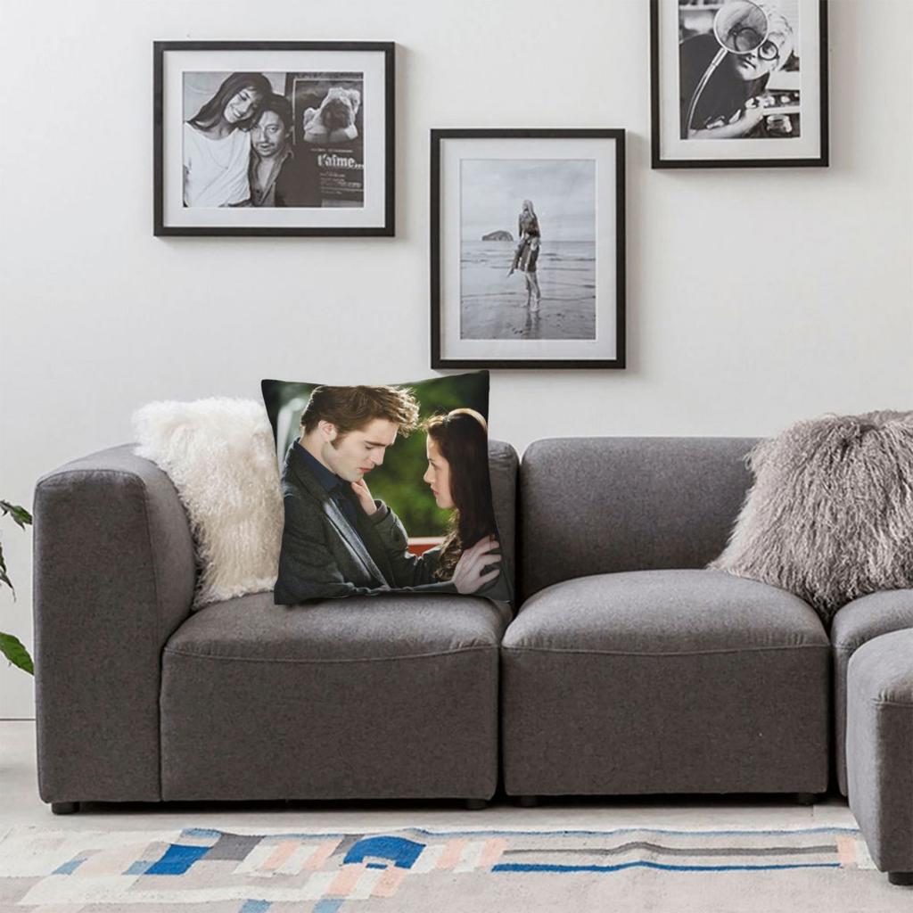 The Twilight Saga Movie Pillowcase Printing Polyester Cushion Cover Decor Pillow Case Cover Living Room Zippered 40*40cm