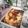 Japan Anime Pokémon Theme Rug with Charizard Print, Carpet for Living Room Kids Bedroom Mat Sofa Doormat Decor Mat Free Shipping