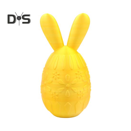 

Пасхальное яйцо кролика, напечатанное на 3D-принтере, скрученное яйцо с ушками кролика, цветная коробка для яиц кролика для пасхальных весенних украшений, подарков для вечеринок в школе F