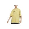 SS22 Sportswear Swoosh Logo Print Retro Crewneck T-Shirt 'Light Yellow' DM6212-304