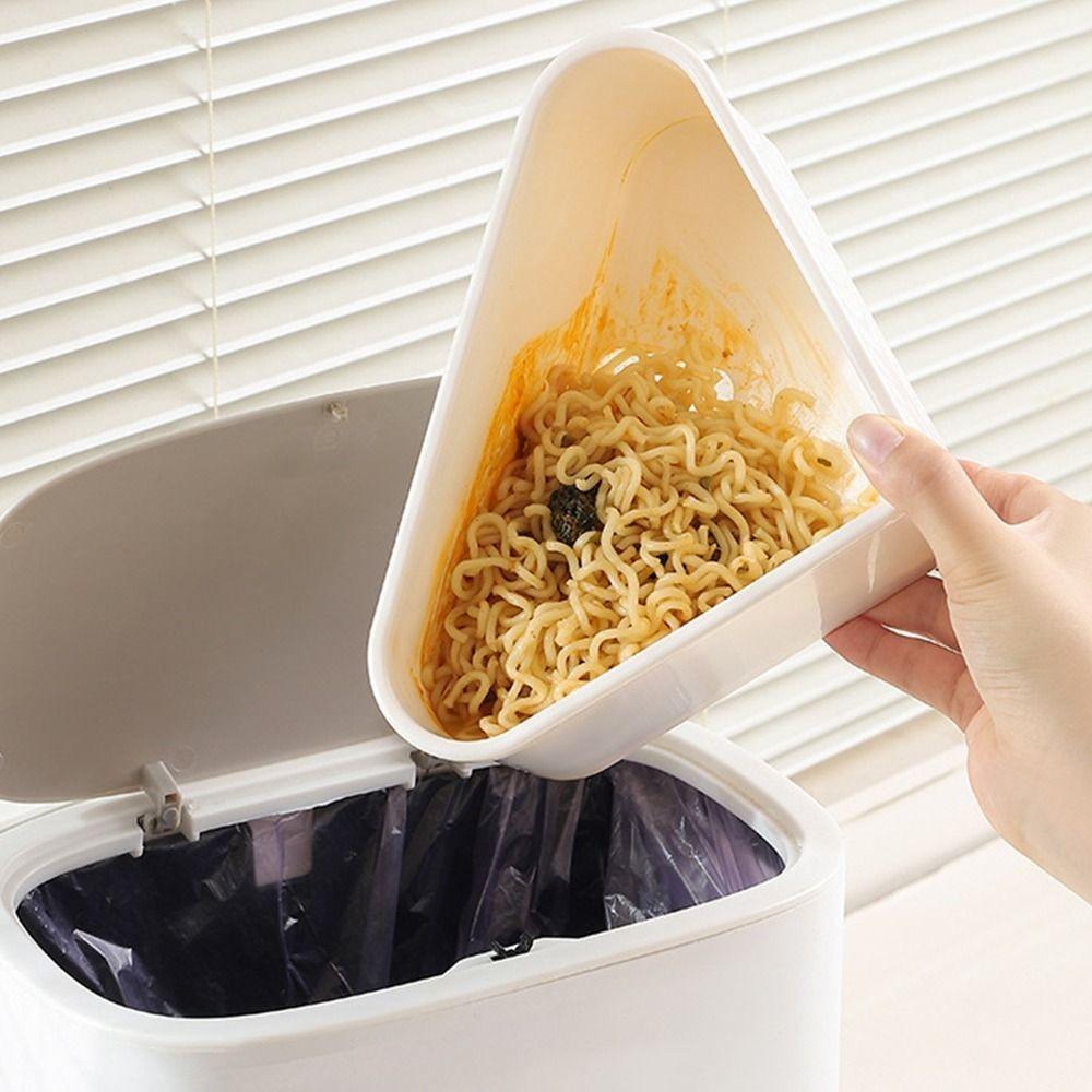 Compact Faucet Drainage Basket Triangle Shaped Triangle Sink Filter Rack  Household Use